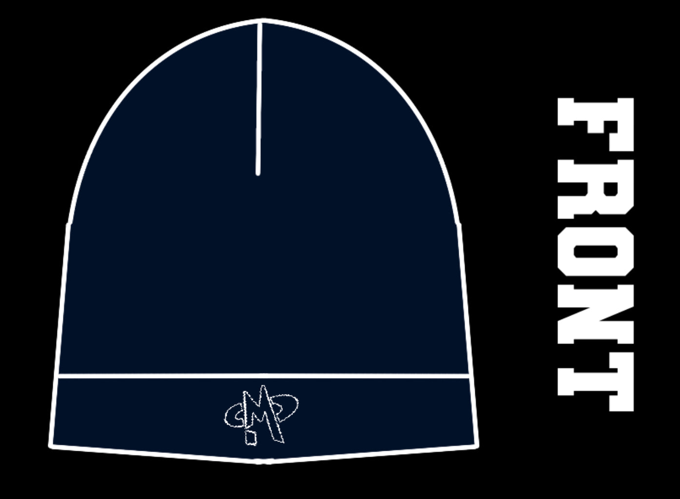 Navy Skull Cap