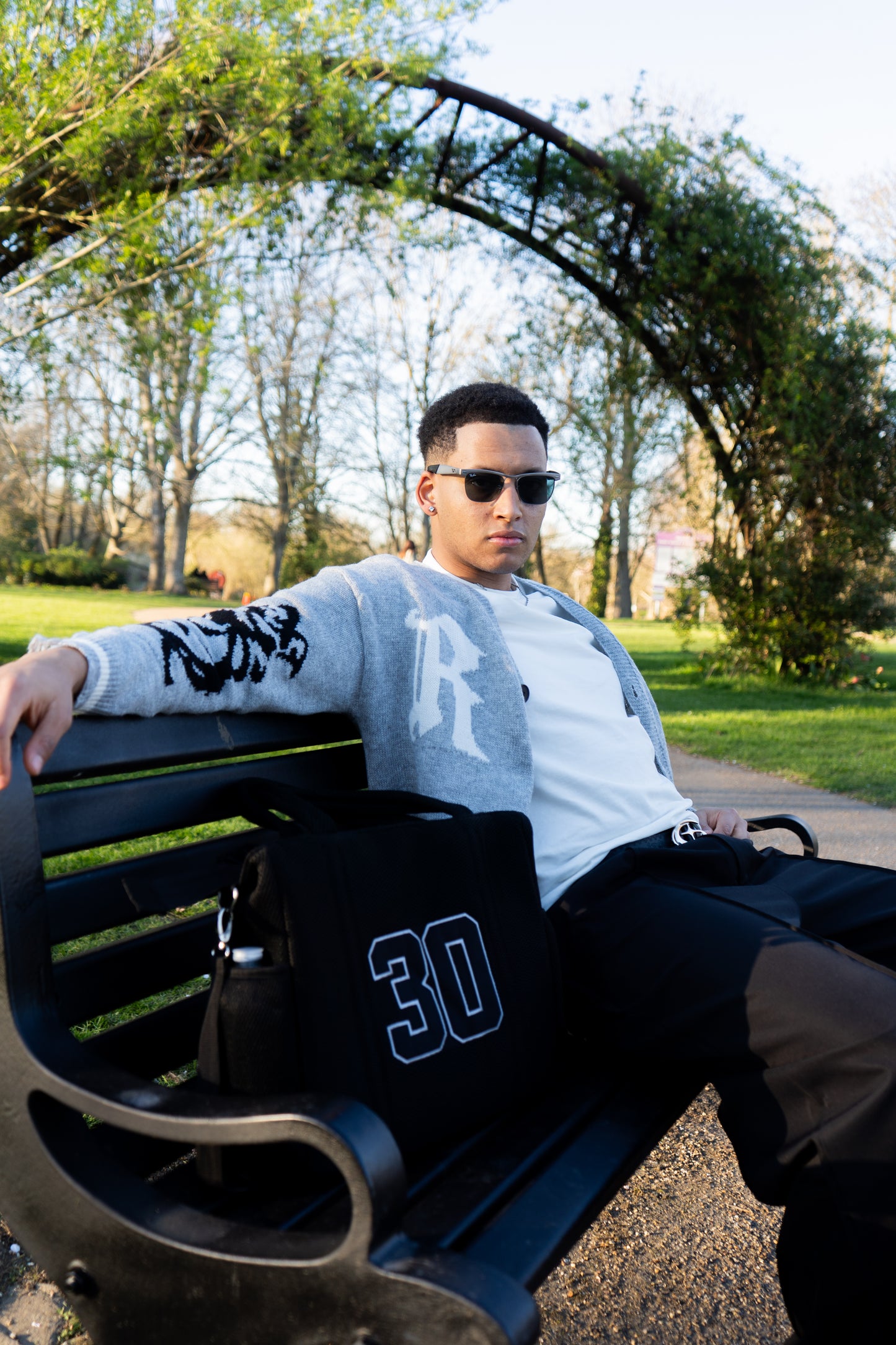 Black Varsity Tote (Preorder)