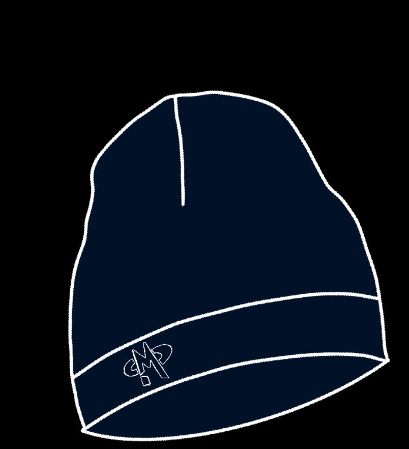 Navy Skull Cap